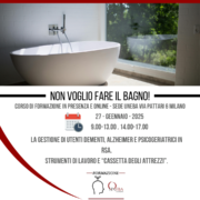 Corso di Formazione Non voglio fare il bagno Uneba